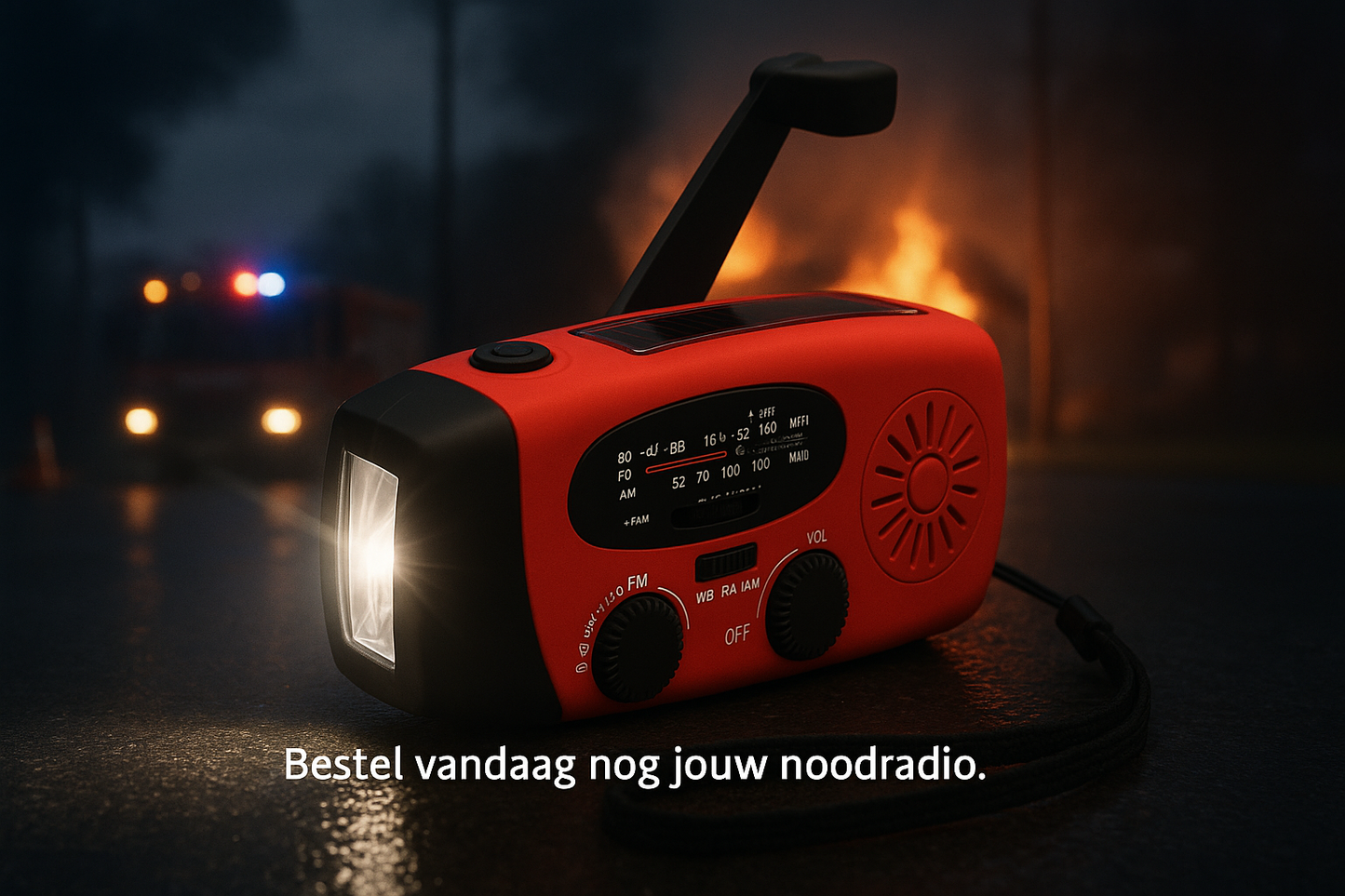 Noodradio met Powerbank & Zaklamp