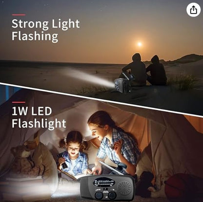 Noodradio met Powerbank & Zaklamp